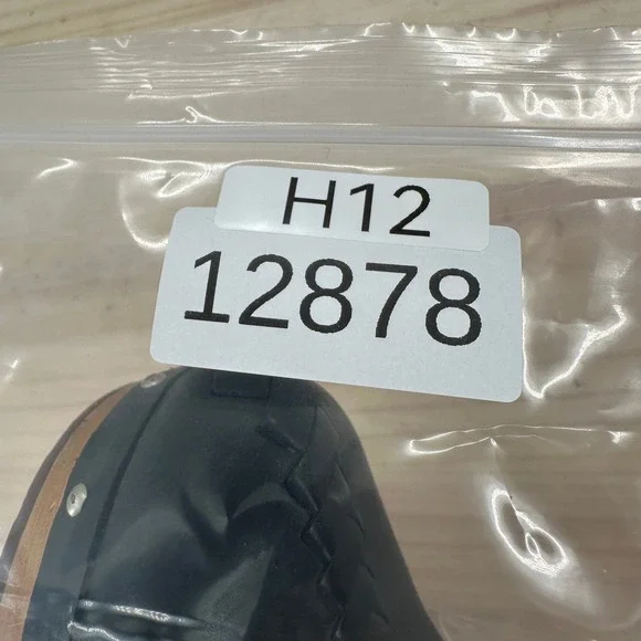 UGG Australia Black Leather Woven Whipstitch Wood Heel Studded Clogs Mules 8 - Picture 14 of 14